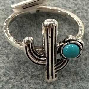 Sterling Silver Cactus Ring